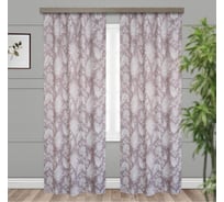 Портьерная штора witerra вьюн блэкаут коричневая 135x260 см 2 шт 108382