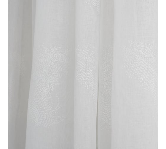 Штора witerra тюль с резиновым рисунком jyp002 перья 150x260 см 100643