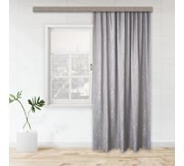 Портьерная штора witerra жаккард полосы серый 135x260 см 2 шт 108768