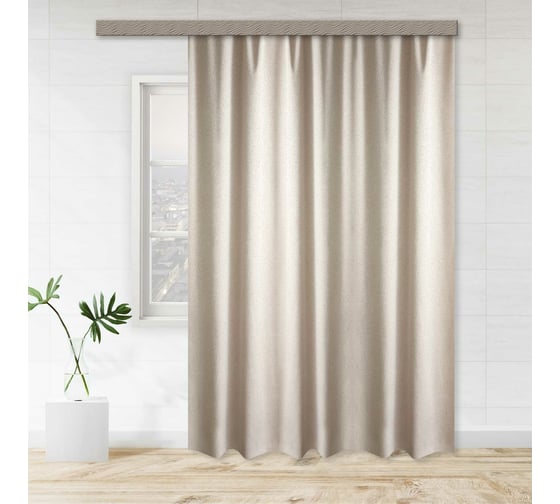 Портьерная штора witerra жаккард грация бежевый 190x275 см 1 шт 106725 1