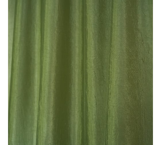 Портьерная штора для кухни witerra тергалет зеленый 135x180 см 1 шт 45683