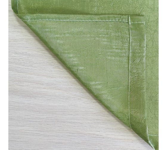 Портьерная штора для кухни witerra тергалет зеленый 135x180 см 1 шт 45683