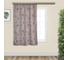 Портьерная штора для кухни witerra блэкаут ромашки кофе с молоком 135x180 см 1 шт 45148 1