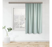 Портьерная штора для кухни witerra блэкаут матовый однотонный 135x180 см 1 шт мятный 105006