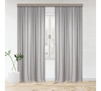 Портьерные шторы witerra блэкаут рогожка серый 190x275 см 2 шт 100104