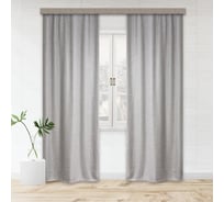 Портьерные шторы witerra блэкаут рогожка серый 135x260 см 2 шт 100134