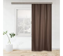 Портьерная штора witerra блэкаут рогожка шоколад 135x260 см 1 шт 100128