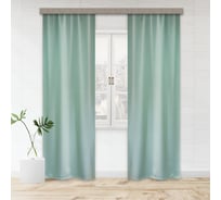 Портьерные шторы witerra матовый блэкаут фисташка 135x260 см 2 шт 100550