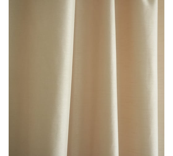 Портьерная штора witerra жаккард бамбук однотонный jyp111 бежевый 135x260 см 1 шт 100704