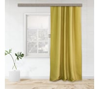 Портьерная штора witerra жаккард бамбук однотонный jyp111 зеленый 135x260 см 1 шт 100705