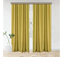 Портьерные шторы witerra жаккард бамбук однотонный jyp111 зеленый 190x260 2шт 100931