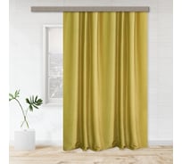 Портьерная штора witerra жаккард бамбук однотонный jyp111 зеленый 190x260 см 1 шт 100924