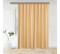 Портьерная штора witerra жаккард бамбук однотонный jyp111 золото 190x260 см 1 шт 100925