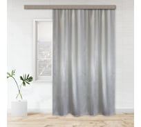 Портьерная штора witerra элегия блэкаут серебро 190x275 см 1 шт 100041