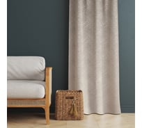 Портьерная штора witerra жаккард инфини темно-бежевый 135x260 см 1 шт 106301