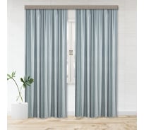 Портьерные шторы witerra жаккард бамбук однотонный jyp111 серый 190x260 2шт 100936