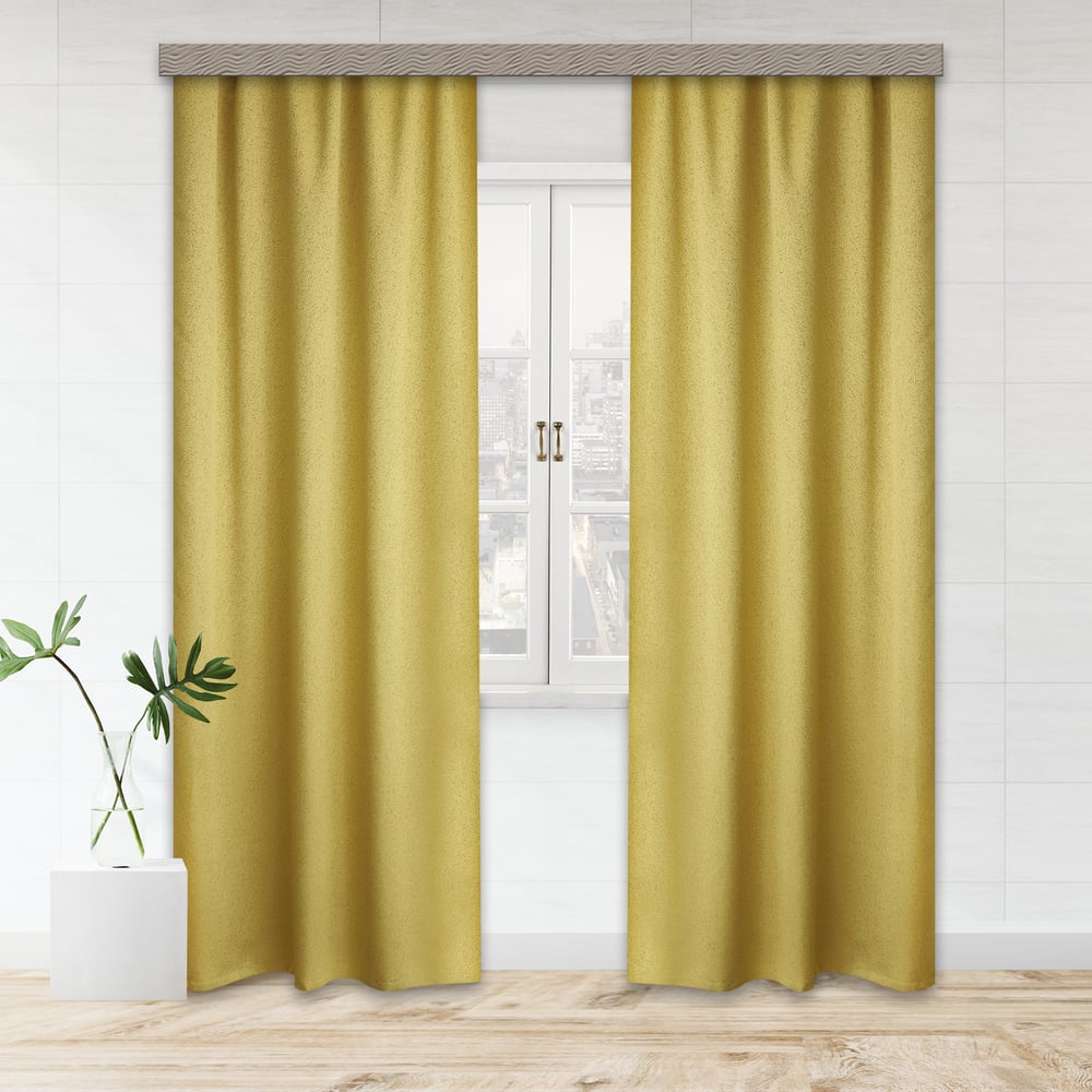 Портьерная штора witerra жаккард грация золото 135x260 см 2 шт 106320 ...