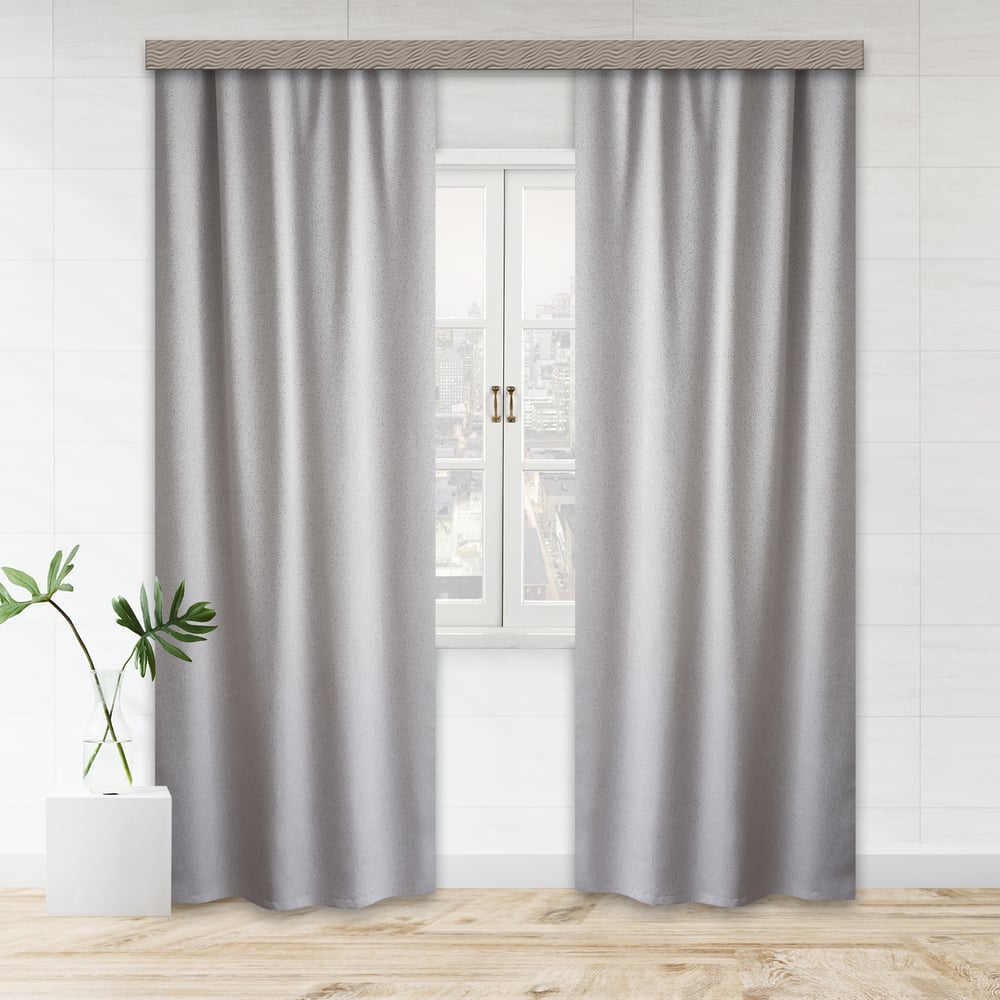 Портьерная штора witerra жаккард грация серый 135x260 см 2 шт 106318 ...