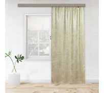 Портьерная штора witerra канвас-велюр золотой песок 135x260 см 1 шт 108097