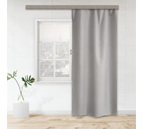 Портьерная штора witerra жаккард двусторонний серый 135x260 см 1 шт 100164