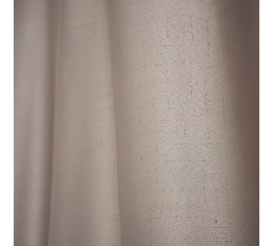 Портьерная штора witerra жаккард однотонный темно-бежевый 135x260 см 1 шт 106289