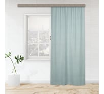 Портьерная штора witerra жаккард лен меланж фисташка 135x260 см 1 шт 108450