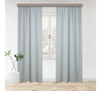 Портьерные шторы witerra жаккард лен меланж серо-зеленый 135x260 см 2 шт 108888
