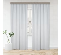 Портьерные шторы witerra жаккард лен меланж светло-серый 135x260 см 2 шт 108887