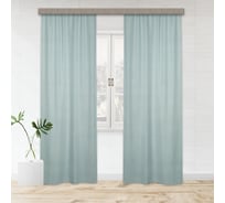 Портьерные шторы witerra жаккард лен меланж фисташка 135x260 см 2 шт 108890