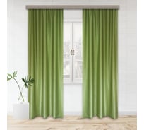 Портьерные шторы witerra тергалет зеленый 140x260 см 2 шт 10702