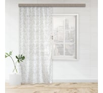 Штора witerra тюль лен печать 1048400578 светло-зеленый 150x270 см 1 шт 109147