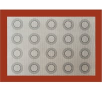 Армированный силиконовый коврик с разметкой на 20 ячеек Beroma 07823020