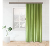 Портьерная штора witerra тергалет зеленый 140x260 см 1 шт 30051