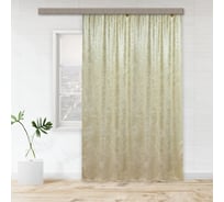 Портьерная штора witerra канвас-велюр 190x275 см 1 шт золотой песок 108395