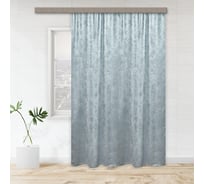 Портьерная штора witerra канвас-велюр 190x275 см 1 шт жемчужно-серый 108396