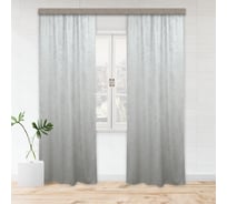 Портьерная штора witerra канвас-велюр серый 135x260 см 2 шт 109184