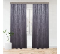 Портьерная штора witerra канвас-велюр черника 135x260 см 2 шт 109185