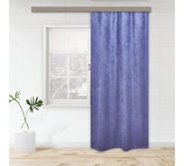 Портьерная штора witerra канвас-велюр фиолетовый ирис 135x260 см 1 шт 108100