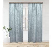 Портьерная штора witerra канвас-велюр жемчужно-серый 135x260 см 2 шт 109180
