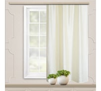 Портьерная штора для кухни witerra тергалет молочный 135x180 см 1 шт 106473