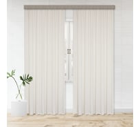 Портьерные шторы witerra жаккард лен молочный 190x275 см 2 шт 46254