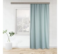 Портьерная штора witerra жаккард лен фисташка 135x260 см 1 шт 100149