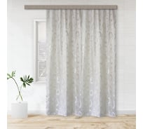 Портьерная штора witerra жаккард кольца молочный 190x275 см 1 шт 100055