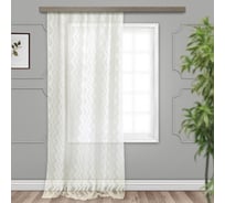 Штора witerra тюль лен деворе бесконечность jyb006 молочный 300x275 см 100701