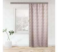 Портьерная штора witerra жаккард штрих терракот 190x275 см 1 шт 107635