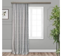 Портьерная штора witerra жаккард софт серый 190x275 см 1 шт 100062
