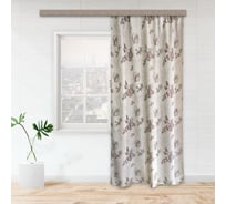 Портьерные шторы witerra жаккард фиалка темно-бежевый 135x260 см 1 шт 100176