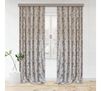 Портьерные шторы witerra жаккард фиалка темно-бежевый 135x260 см 2 шт 44785