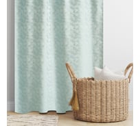 Портьерная штора witerra жаккард штрих мятный 135x260 см 1 шт 106271
