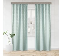 Портьерная штора witerra жаккард штрих мятный 135x260 см 2 шт 106284